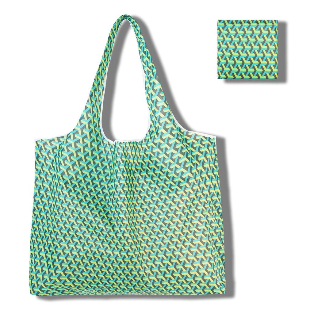 Eco-Friendly Large Capacity Foldable Tote Bag - Creative, Portable, Printed, and In Stock