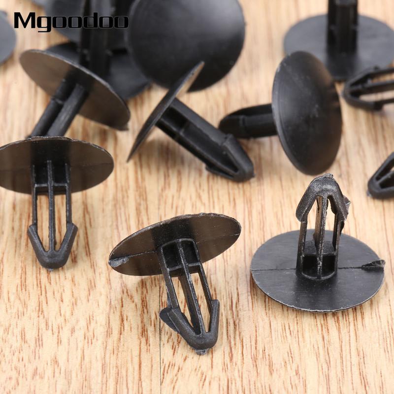 

50Pcs 6mm Hole Auto Fastener Clips Car Machine Engine Cover Fender Fixed Clamp Rivet Clip For Honda Civic Accord For Spirior Crv