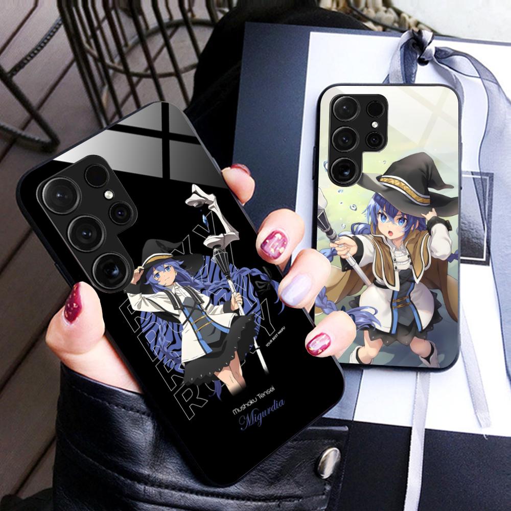 Mushoku Tensei Roxy Mobile Phone Case for Samsung Galaxy S26 S25 S24 S23 S22 S21 S20 Note20 Plus FE Ultra Glass Colorful Cover