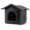 Waterproof Stray Cat Litter Semi-enclosed Winter Warm Dogs House Rainproof Sunscreen Windproof Pet Kennel For Indoors Outdoors