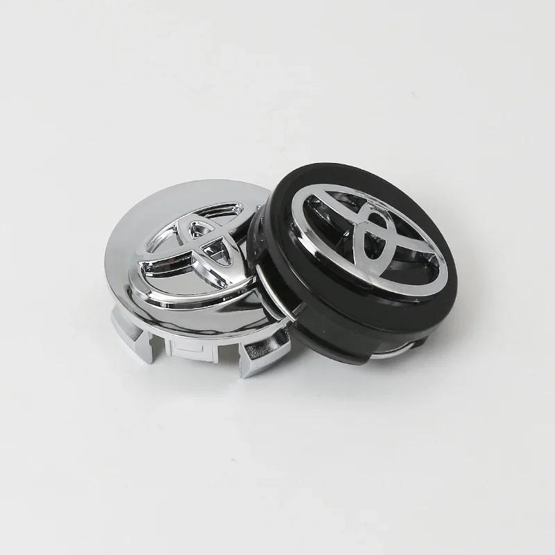 4Pcs 57mm 62mm ABS Car Wheel Center Hub Caps Hub Cap Cover Badge Car Emblem For Toyota C-hr Prado Prius Avensis Rav4 Yaris Hilux