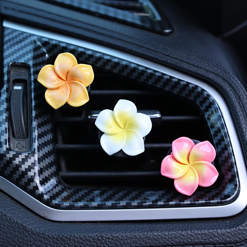 5pcs Car Air Conditioning Outlet Perfume Clip Flower Shape Ornament Air Vent Personalized Interior Decoration Accessories