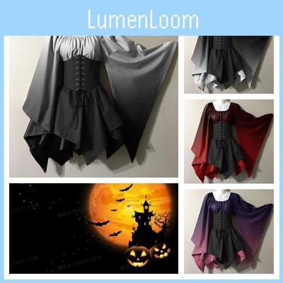 Kostium na Halloween w stylu vintage europejskim i amerykańskim, Sukienka renesansowa, Średniowieczny gotycki cosplay, Stroje sceniczne
