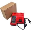 Profesjonell M12-18C Li-ion Batterilader for Milwaukee 12 V 14.4V 18V C1418C 48-11-1815/1828/1840 M18 M14 M12 Litiumbatteri