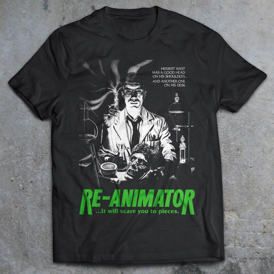 Футболка к фильму ужасов Re-Animator 1985, Футболка ужасов 80-х, Пропащие ребята, Унисекс футболка M