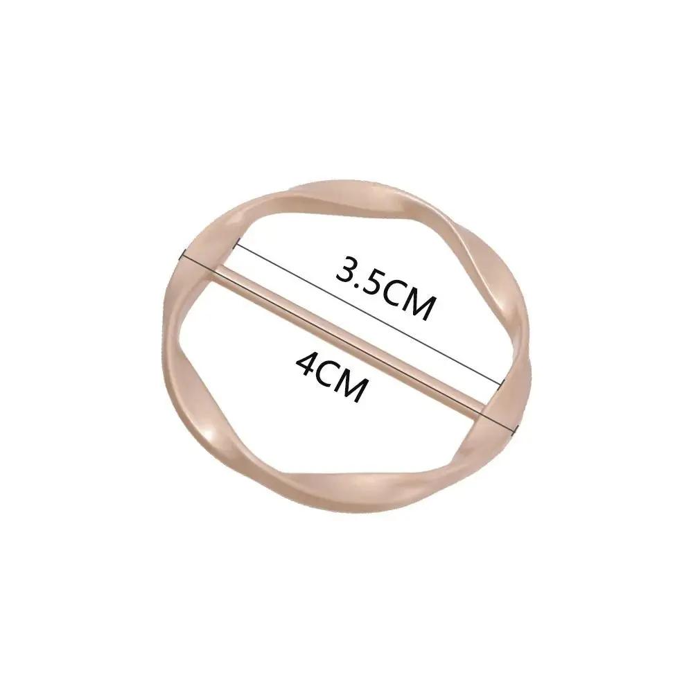 1Pc Scarf Buckle Scarf Ring Shawl T-Shirt Clip Brooch Waist Buckle Silk Clasp Clips Fashion Jewelry