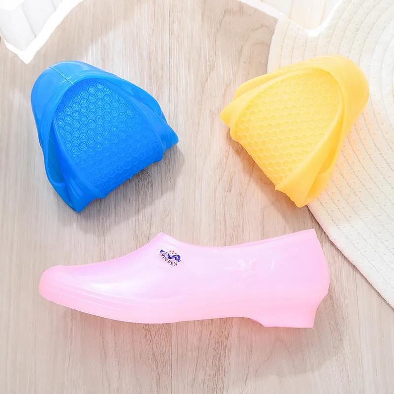 Stivali da pioggia Donna Adulto Tubo corto Scarpe da acqua basse Estate Antiscivolo Cucina Lavoro Plastica Impermeabile Zeppa bassa Stivali da pioggia in gelatina