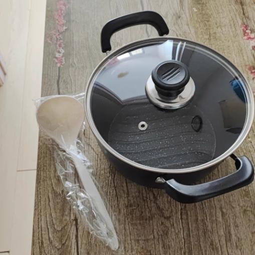 Hrnec na polévku Nepřilnavý hrnec na vývar s uchy Hluboký kastrol Železný hrnec na vaření Indukční hrnec na polévku pro domácí kuchyni