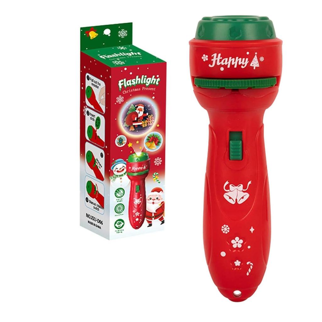 Flashlight Projector Lifelike 24 Kinds Of Design Education Santa- Claus Christmas Tree Christmas Toys Gifts