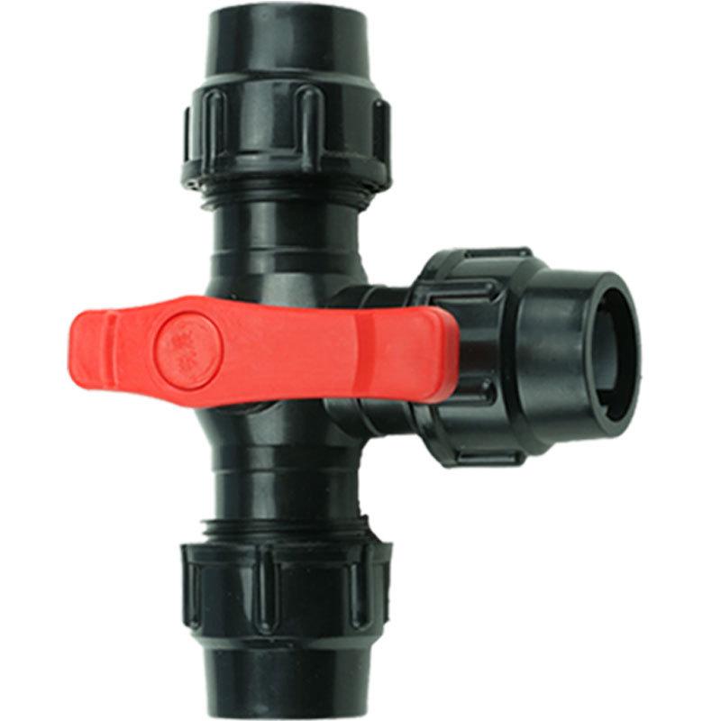 Ruichen Zawór kulowy trójdrożny z rdzeniem plastikowym typu T szybkozłączny