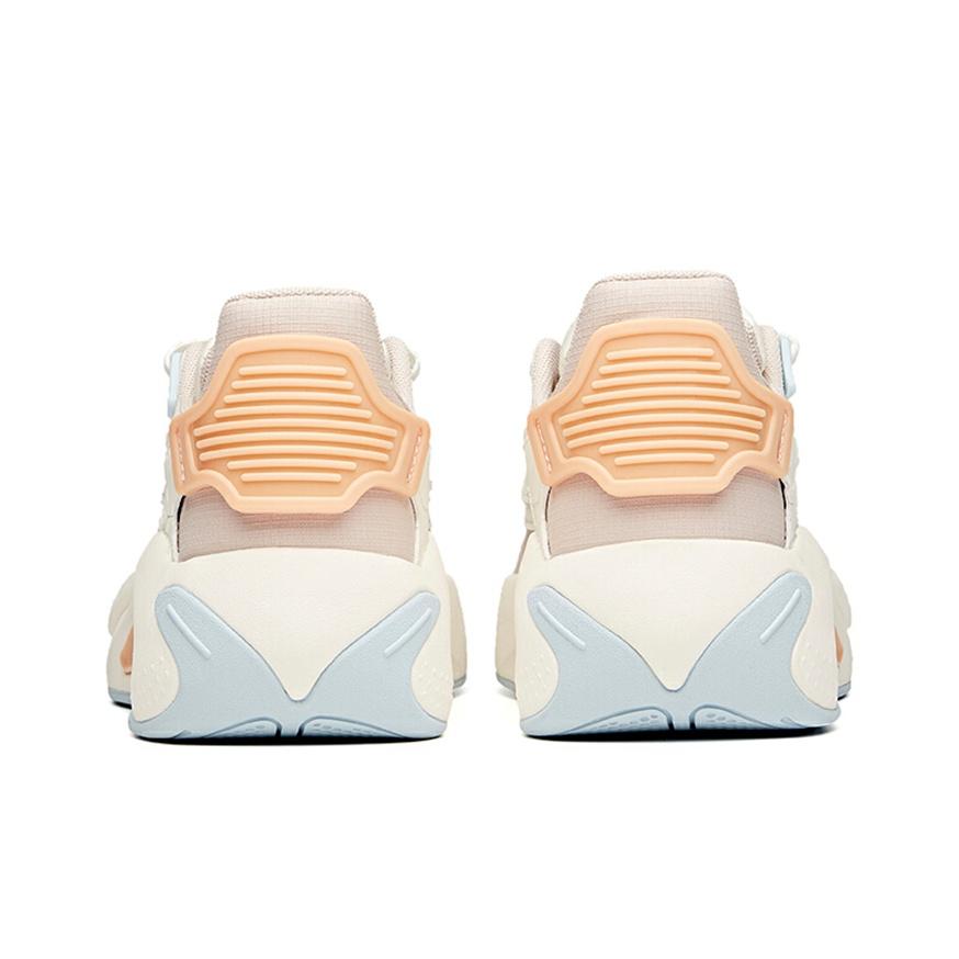 Anta Lifestyle Series Non-Slip Wear-Resistant Low-Top Skate Shoes Women Sneaker Lotus-Gray White 122118083-3
