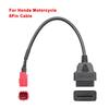 For KTM OBD2 Connector Motorcycle Motobike for Honda 6 Pin Adapter for OBD2 Diagnostic Tools Moto OBD 2 Extension Cable