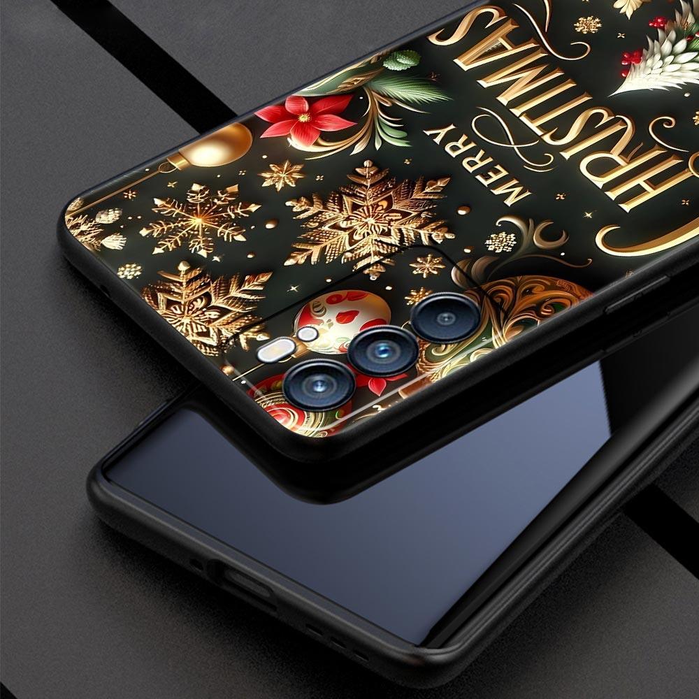 Frohe Weihnachten Handyhülle Für Oppo A17 A31 A54 A57 A78 A79 A98 Find X5 X6 Reno 6 7 8 10 11 12 13 F Pro 5G Weiche TPU Hülle Fundas