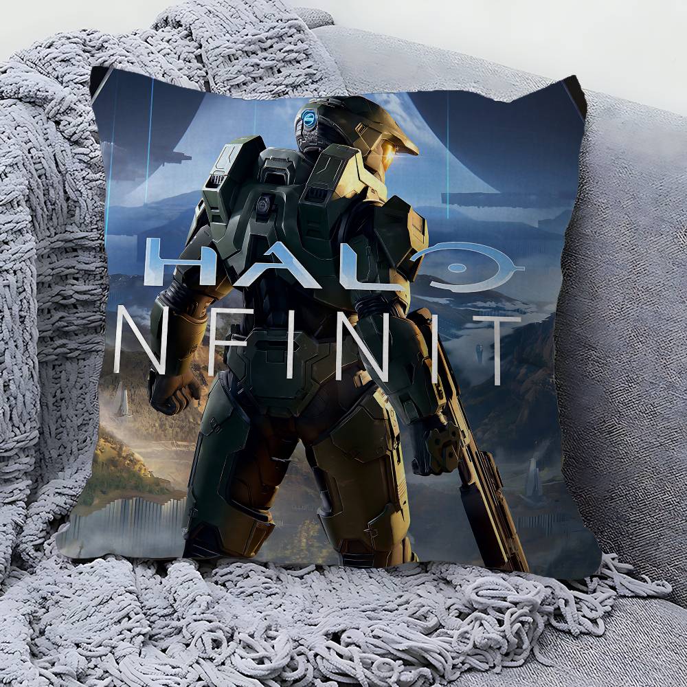 SCI-FI H-HALOS FPS GAME Personalized Pillow Dust Cover Bedroom Kids Party Decoration Pillowcase Birthday Children Gift