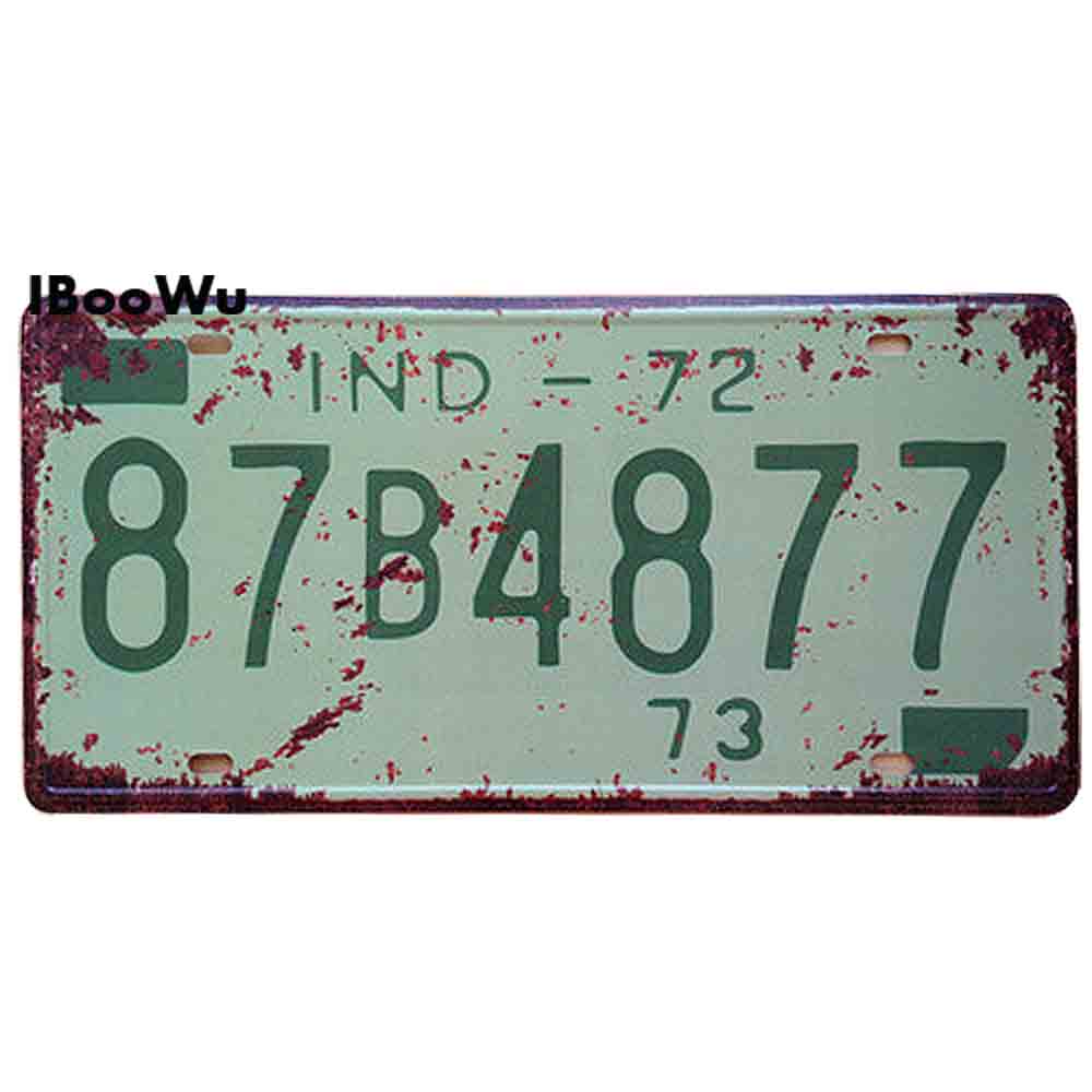 Vintage metalowy plakat USA Texas New York California numer samochodu metalowa tablica rejestracyjna Decor Wall Bar Pub garaż blaszane znaki i tablice