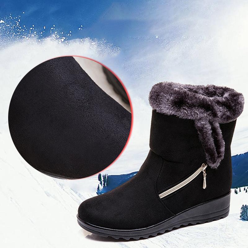 Winter Women Boots Warm Ankle Snow Shoes Fashion Zipper Women's Winter Boot