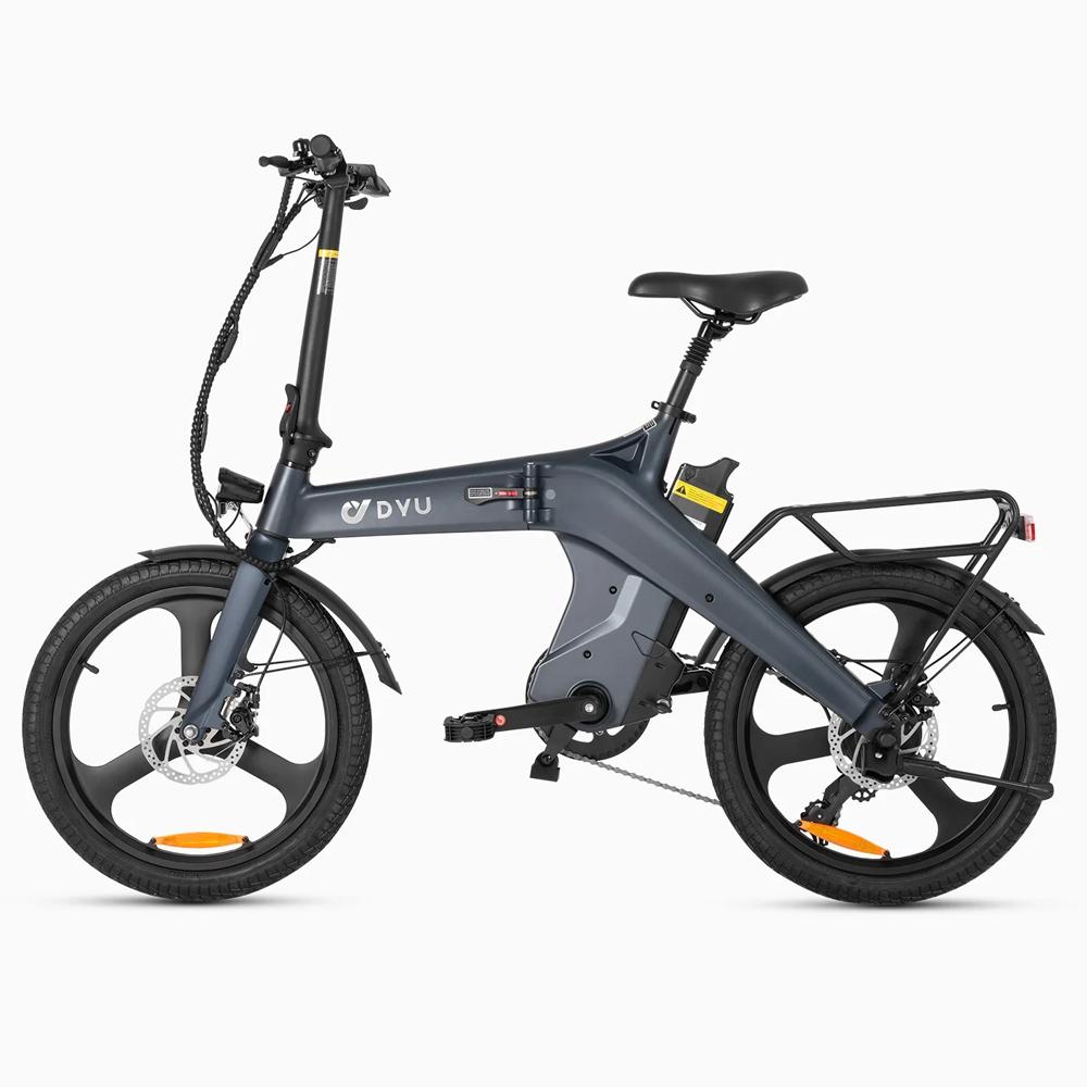 Elektrofahrrad DYU T1 20" 250W Motor 36V 10AH Maximale Reichweite 60KM Höchstgeschwindigkeit 25Km/h Zuladung 120KG Blau