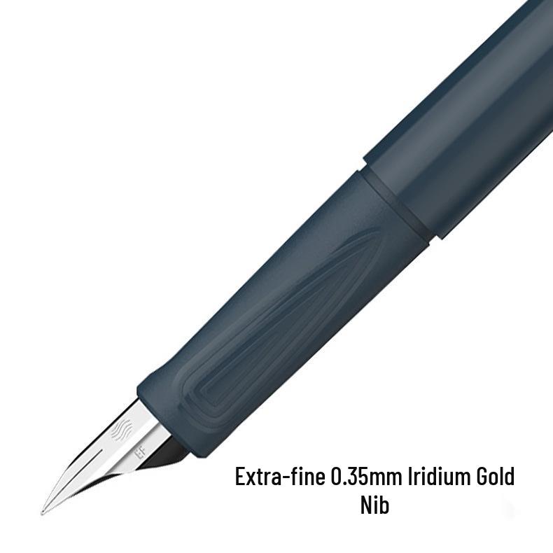 Schneider 0.35mm Iridium Gold Nib Fountain Pen - BK406 Starry Sky Model with Replaceable Ink Cartridge