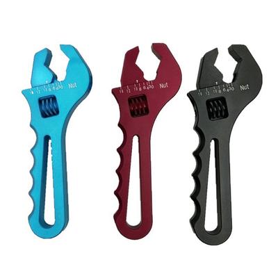 AN3-16 Adjustable Wrench Lightweight Aluminum Wrench Fitting Tools Lightweight Adjustable Spanner Compact 3 Colors