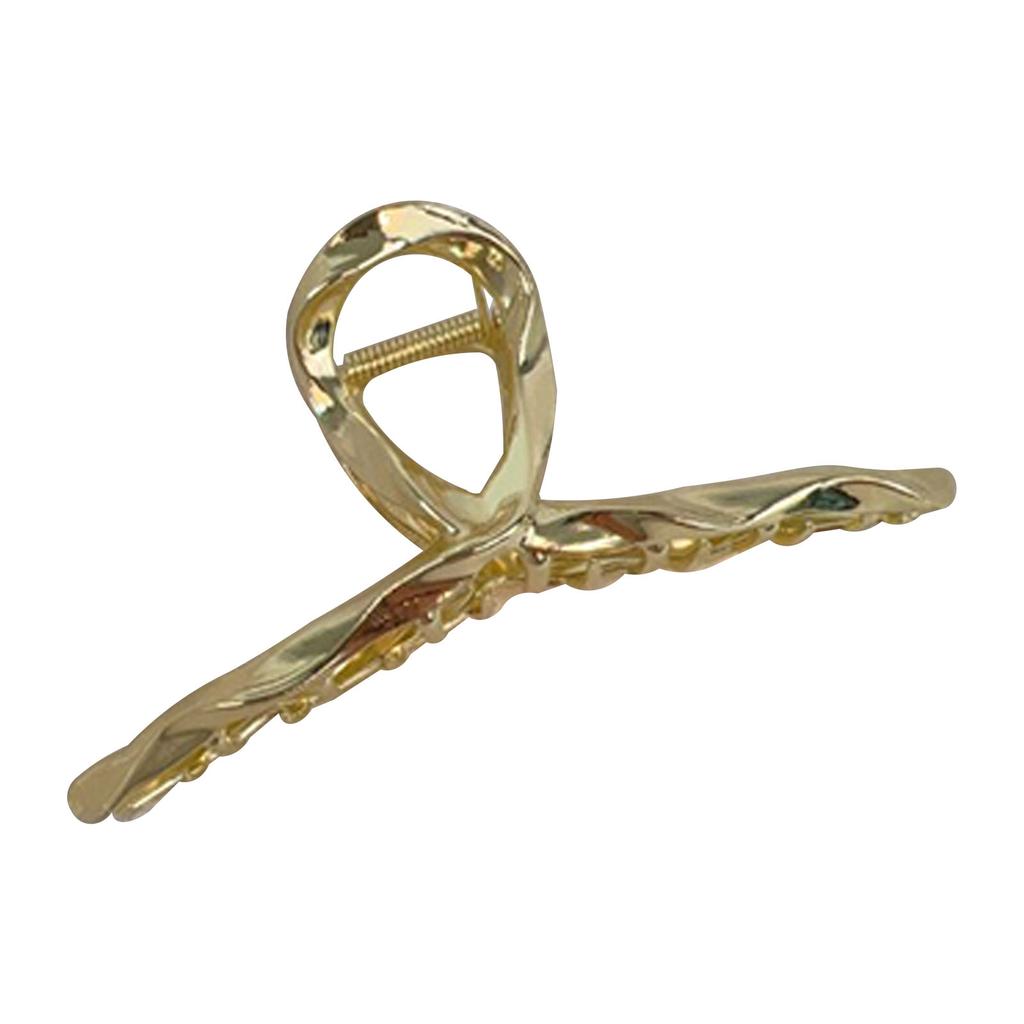 Hair Claw Clip Twisted Claw Clips Clamps Large Alloy Hair Catch Pure Color Styling Accessories