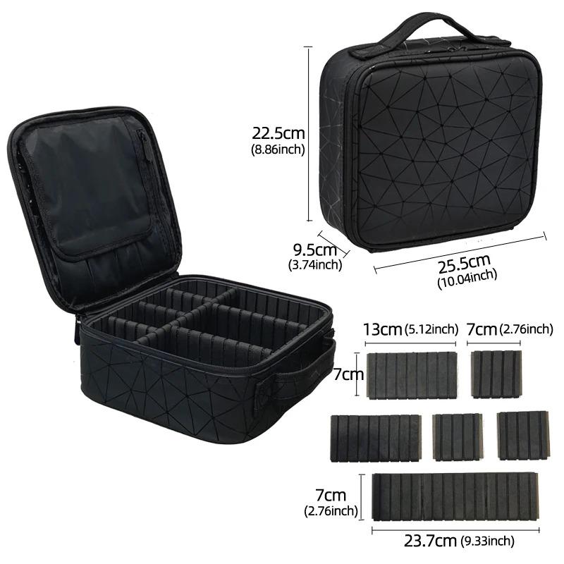 New PU Leather Cosmetic Bag Multi-Functional Portable Travel Storage Makeup Case For Women