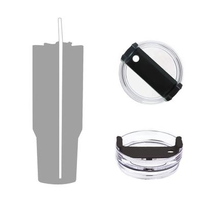 Cup Straw Cover Straw Opening Spill Proof Splash Resistant No Leaks Dishwasher Safe 40-oz Compatible Tumbler Cover Cup Accessory
