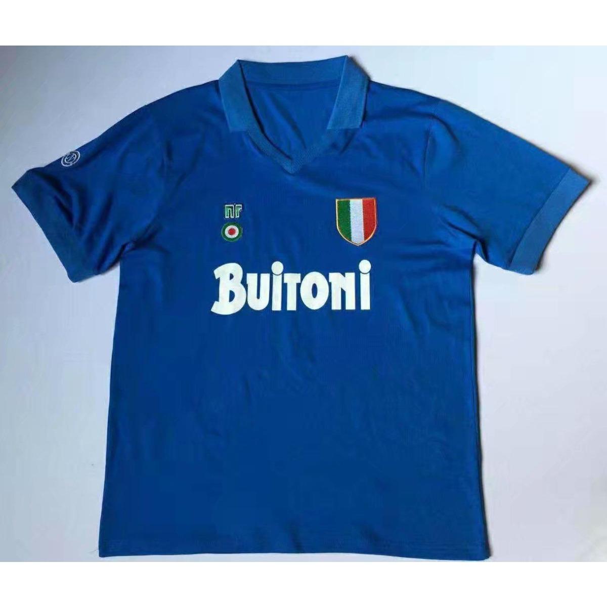 Serie A 87/88 Napoli retro jersey Napoli No. 10, Maradona nostalgic classic football jersey S