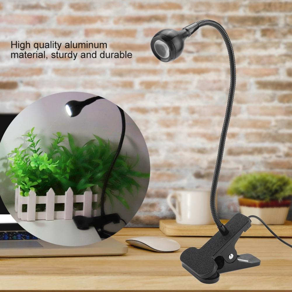 USB Powered USB LED Table Light With Clip LED Clip On Light Mini Desk Night Lamp Model Making