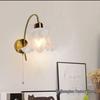 Wireless Rechargeable Wall Lamp: Retro Living Room, Hallway, Bedroom Floral Design