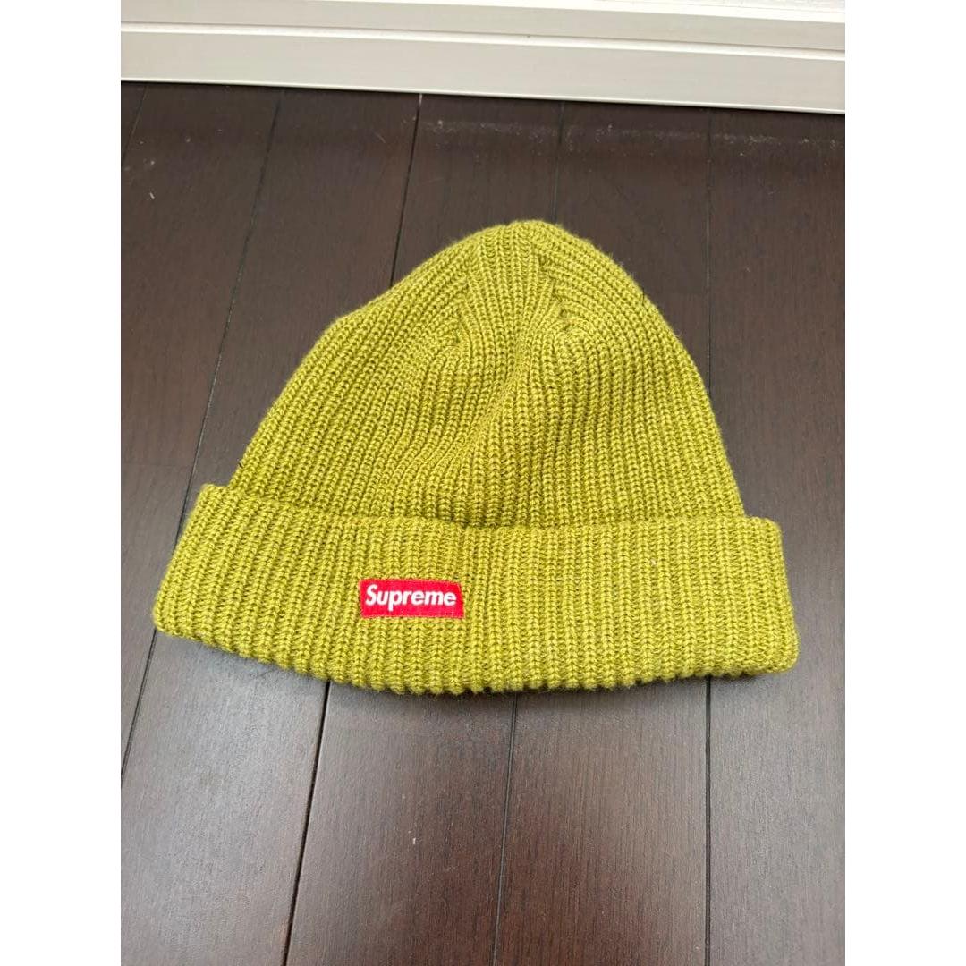 Used Supreme Knit Hat Beanie Lime Green