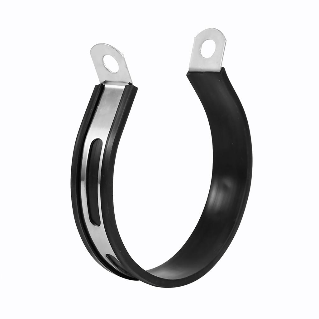 Motorcycle Exhaust Muffler Pipe Silencer Pipe Hanger Mount Bracket Stainless Steel Black Silver Sy Install Sturdy Most Motorcycle Semicircle Shape