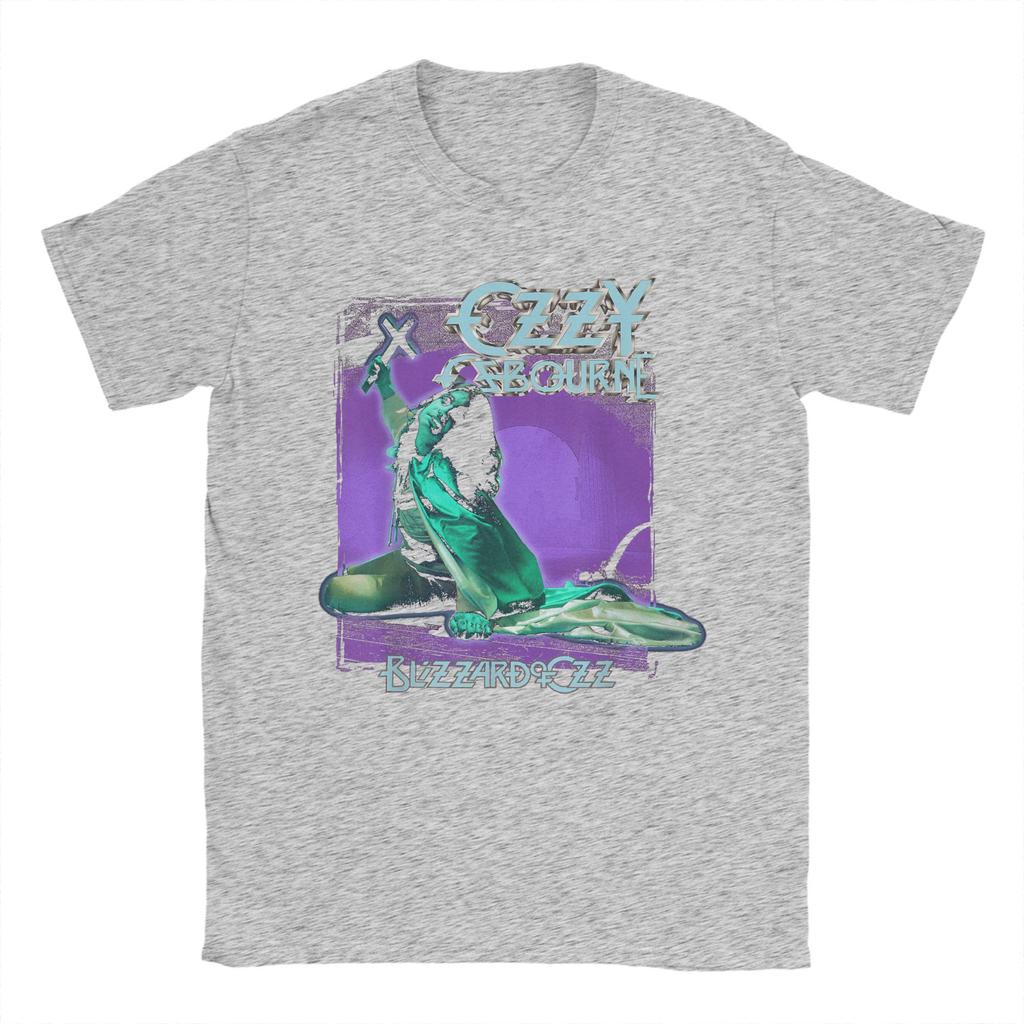 Herren Heavy Metal Rock Ozzy Osbourne Pastell Blizzard T-Shirts Tops Sommer Kurzarm T-Shirt O-Ausschnitt T-Shirt Neuankömmling