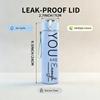 1PC You Are Enough Script Letter 750ml Color Plastic Sports Water Bottle Leakproof Flip Straw Lid Suitable for Sports Office Home Use