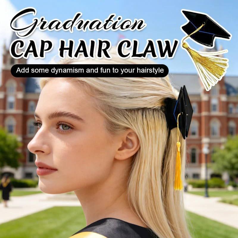 1/3/5Pcs Decorative Headwear Graduation Hair Claw Hair Accessories Portable Doctoral Cap Hair Clip Graduation Hat Pins