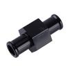 16mm Black Car Water Temp Temperature Gauge Sensor Joint Pipe Radiator Hose Adapter 1/8'' NPT With Clamp