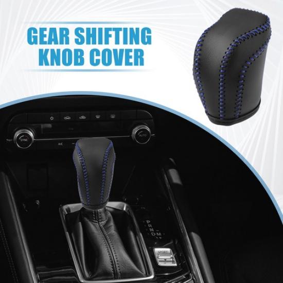 Gear Shift Head Knob Cover Fit for Toyota RAV4 2013 2014 2015 2016 Black Blue