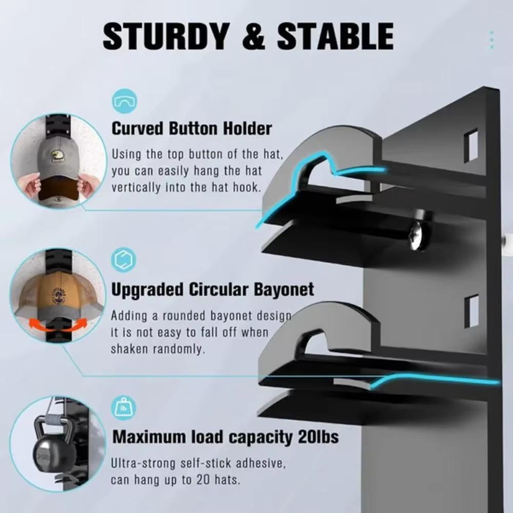 Hat Storage Rack Portable Headgear Organizer Racks Home Entrance Deposit Shelf Living Room Multilayer Wall Mount Hats Shelves