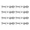 2/4/6/8Pcs Trust in God Rearview Mirror Stickers Strong Stickiness Waterproof Self Adhesive Car Decals Automotive Exterior Decals