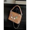 All-Match Chains Crossbody Bags PU Leather Soft Handle Small Handbags High-Grade Sense Shoulder Bag for Women