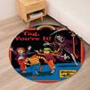 Steven Rhodes Printed Round Rug Carpet Chair Rug Area Rug Entryway Doormats,for Office Chair Living Room Bedroom Kitchen Room.