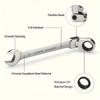 1pc Universal 72-tooth Ratchet Wrench Dual-purpose Wrench Movable Head Ratchet Wrench Open Plum Labor-saving Quick Wrench
