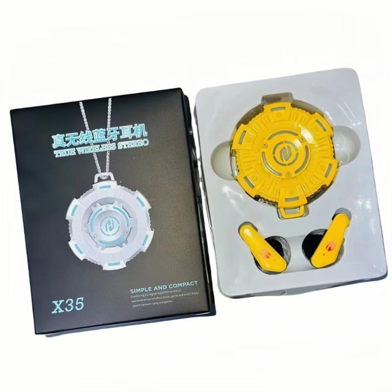 

X35 in-ear game low latency bluetooth headset, new fingerprint touch super long battery life universal