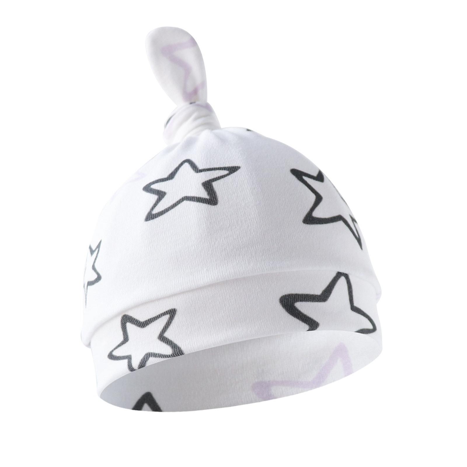 

Дышащая детская шапочка-чепчик из хлопка для новорожденных, шапочка-ушанка, удобный головной убор для детей от 0 до 3 месяцев, унисекс 17