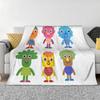 Noodle & Pals Micro Super Simple Blanket Flannel Winter Nursery Rhymes Songs Multifunction Soft Throw Blanket Outdoor Rug Piece