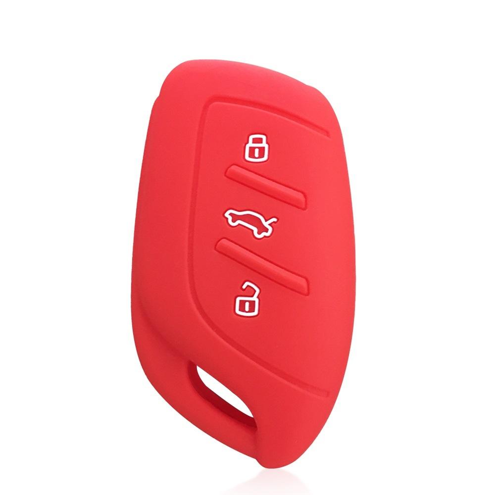 

Soft Silicone Key Case Holder For MG ZS 2022 GT Zx EV MG6 Rx5 EZS EHS Cover For Roewe I5 RX3 RX5 2017 2019 3Buttons Smart Case красный