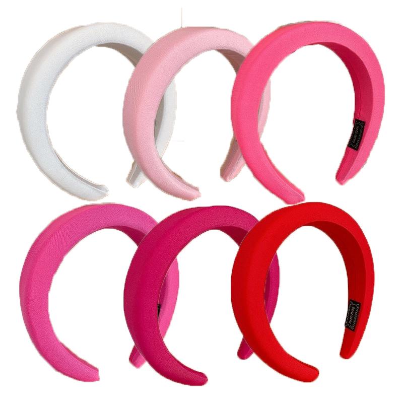 Candy-Colored Heightening Sponge Wide-Brimmed Headband Korean Version Candy-Colored Face Wash Hairband Women's Hair Accessories
