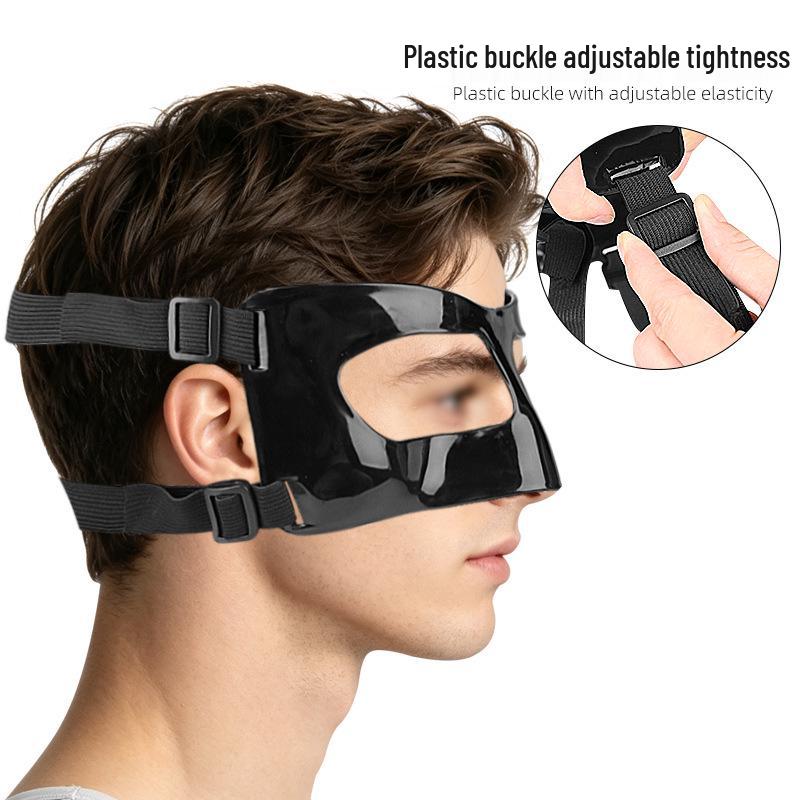 Adjustable Black Sports Nose Protector Shield for Basketball & Football