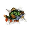 Custom Fishing Fish Car Stickers PVC Glue Sticker for Motorcycle Surfboard Laptop Vinyl Wrap Anime Cartoon Decor Car Accessories