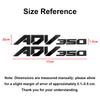 3D Raised ADV350 Stickers for Honda, 4 Colors Silver/Black/Gold/Red Motorcycle Emblem Decals, Scooter Body Decor Badge ajb256