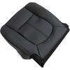Driver Side Bottom & Top Lean Back Seat Covers Replacement Leather Black Compatible with Ford F250 F350 F450 F550 Lariat 2011 2012 2013 2014 2015